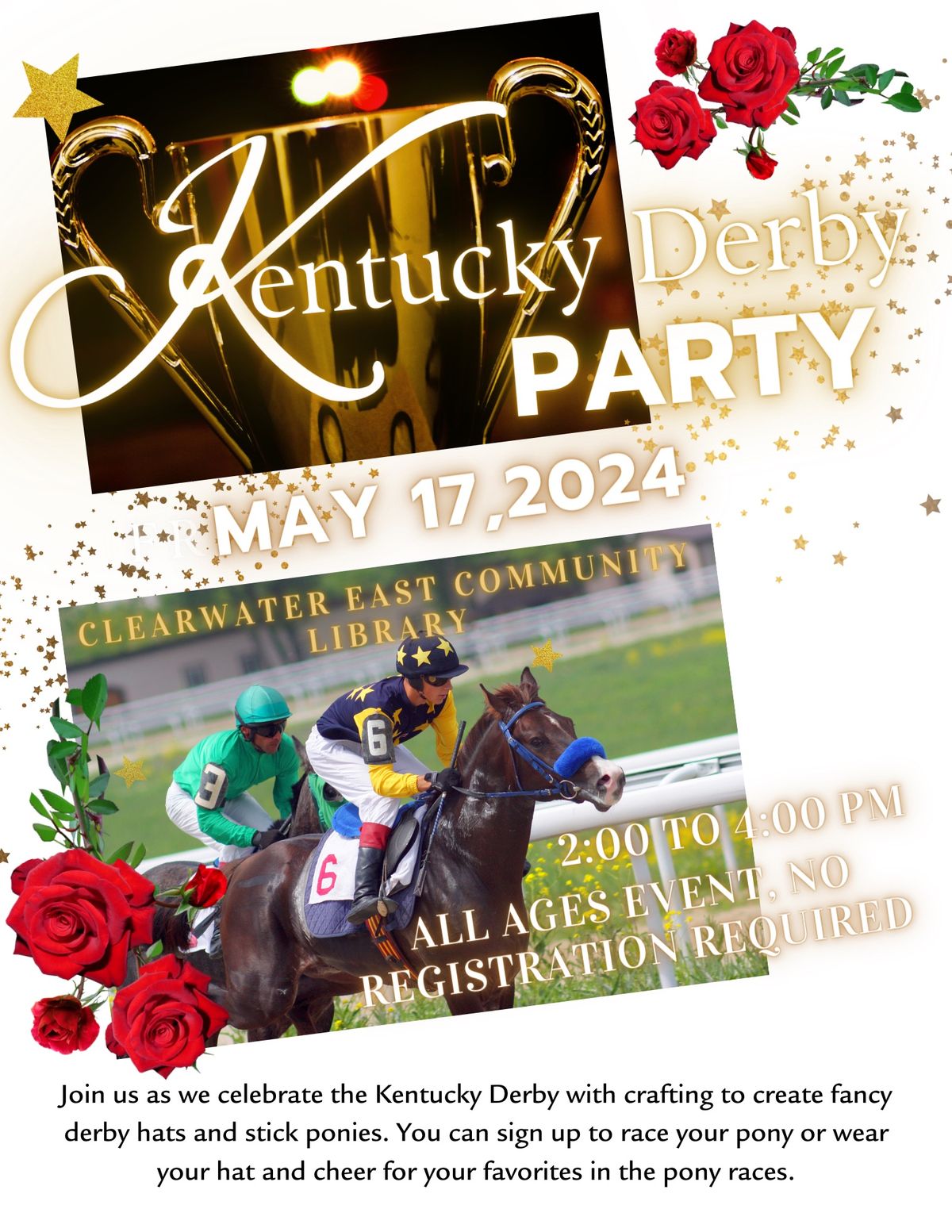 Kentucky Derby Party at East Community Library 