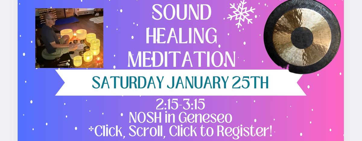 Group Sound Healing @ NOSH (register below)