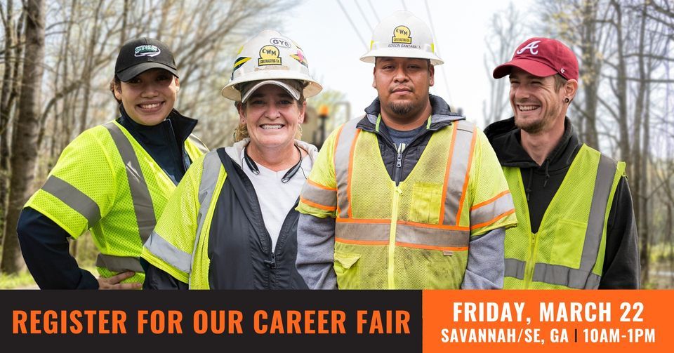 Road Construction Job Fair 2024 - Savannah\/SE Georgia, GA