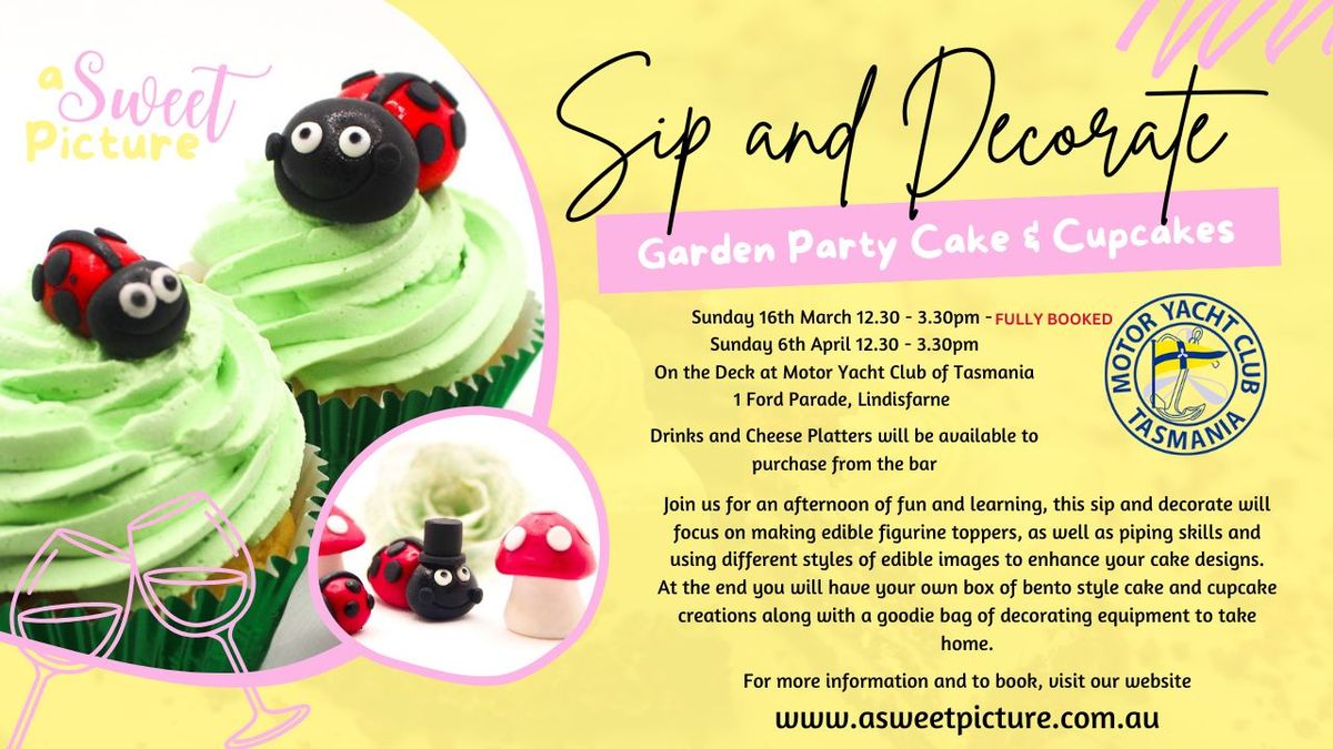 Sip and Decorate - Garden Party Bento Cake and Cupcakes SECOND CLASS DATE