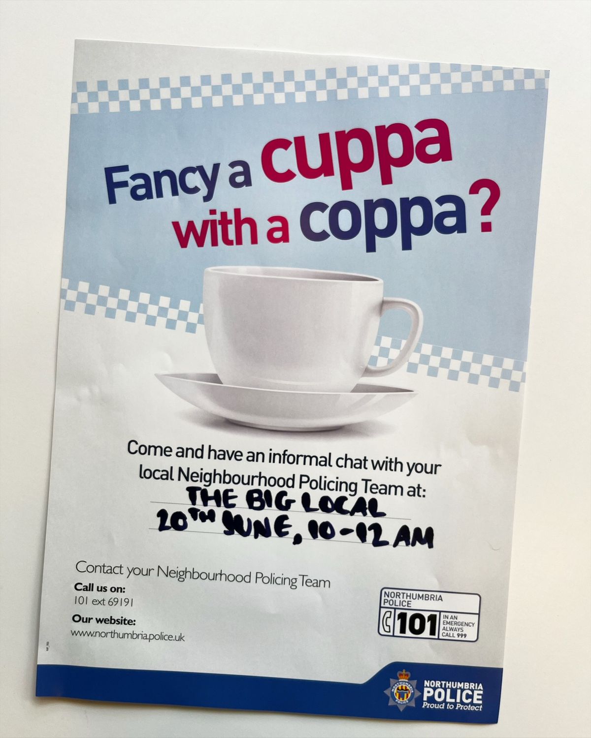 Fancy a cuppa with a coppa? 