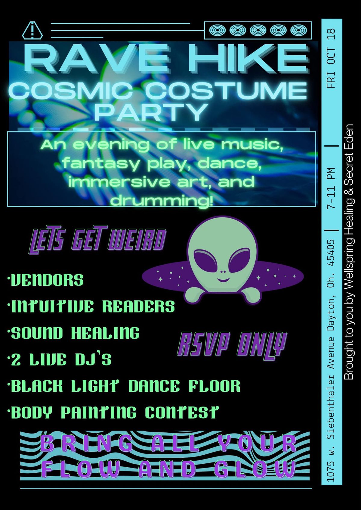 Cosmic Play Party and Halloween Rave Hike