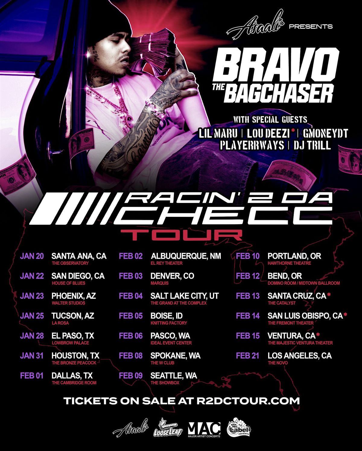 Bravo The Bagchaser Racin' 2 Da Checc Tour - Spokane, WA