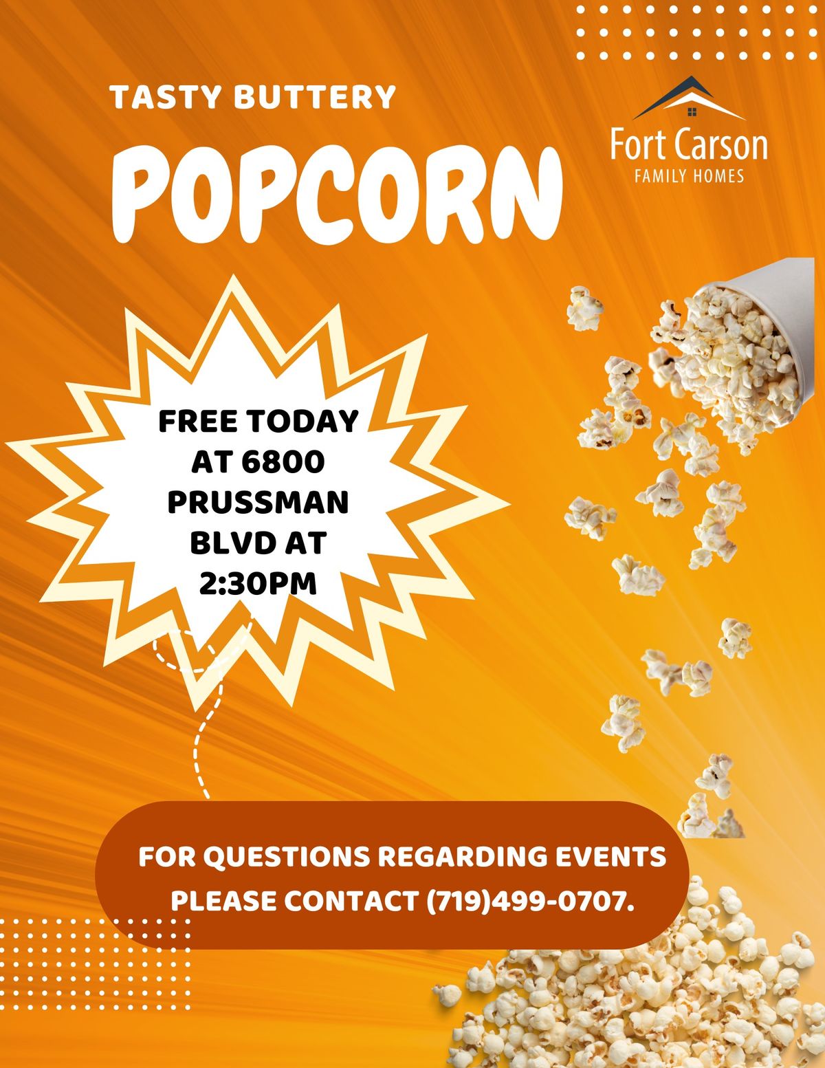 It's Popcorn day at FCFH!