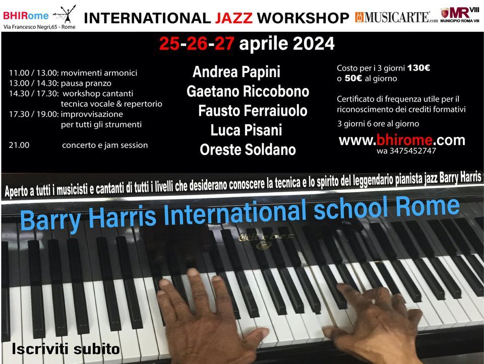 Barry Harris International workshop