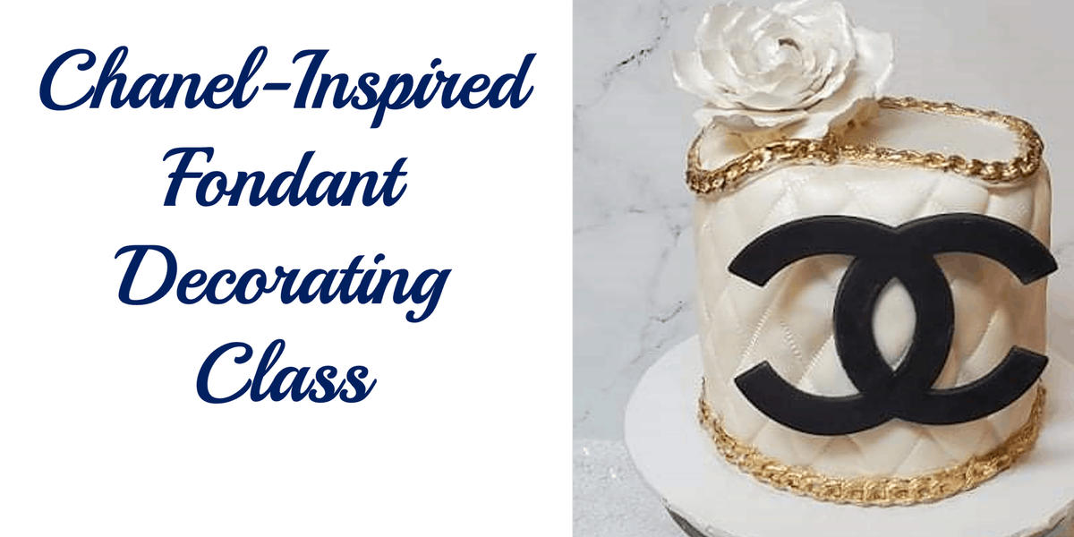 Beginner Cake Decorating with Fondant - Chanel Inspired Cake