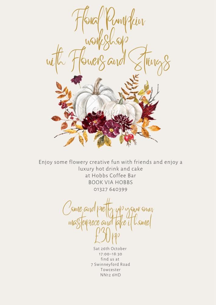 Floral pumpkin workshop 