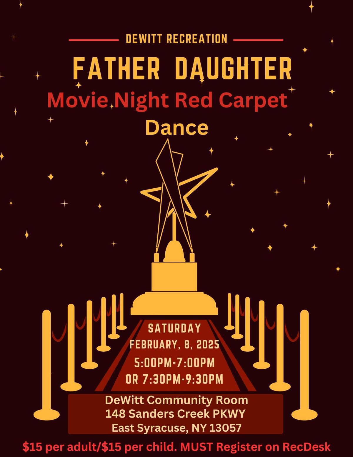 Father\/Daughter Movie Night Red Carpet Dance