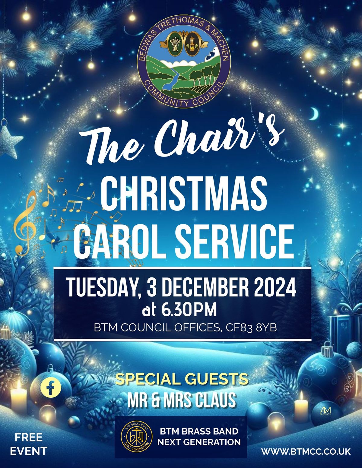 The Chair\u2019s Christmas Carol Service - BTMCC