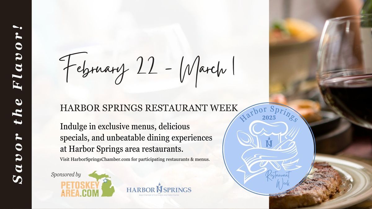 Harbor Springs Restaurant Week 2025