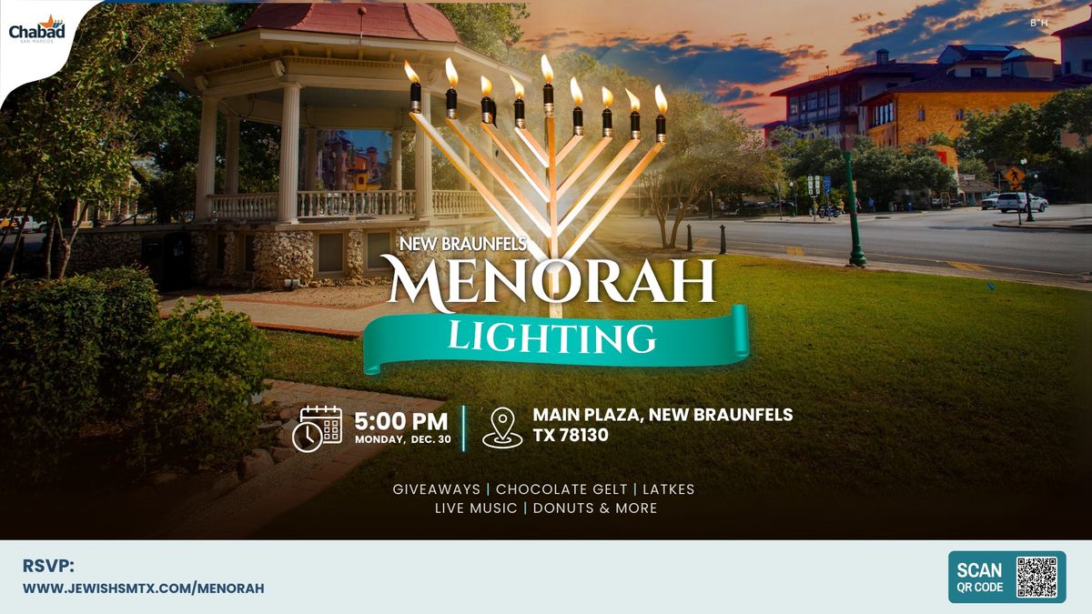 New Braunfels Menorah Lighting