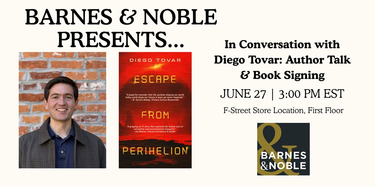 In Conversation with Diego Tovar: Author Talk & Book Signing