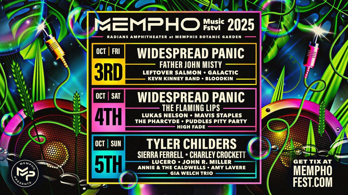 Mempho Music Festival (Friday Pass) with Widespread Panic, Father John Misty and more