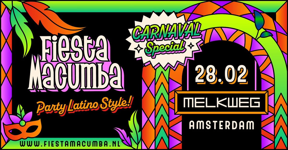 Fiesta Macumba Carnaval Special \ud83c\udfad Melkweg Amsterdam