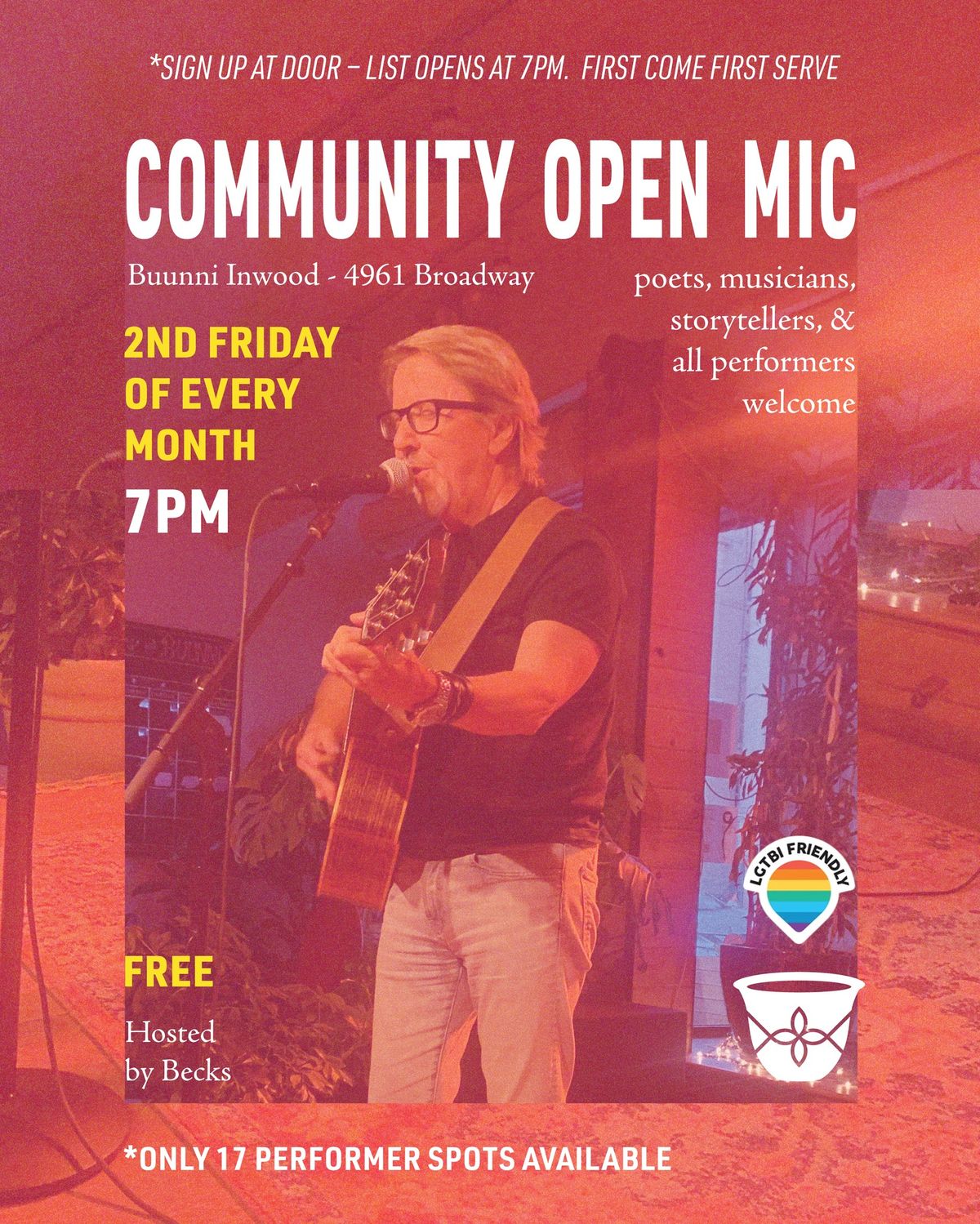 Community Open Mic. at Buunni Inwood