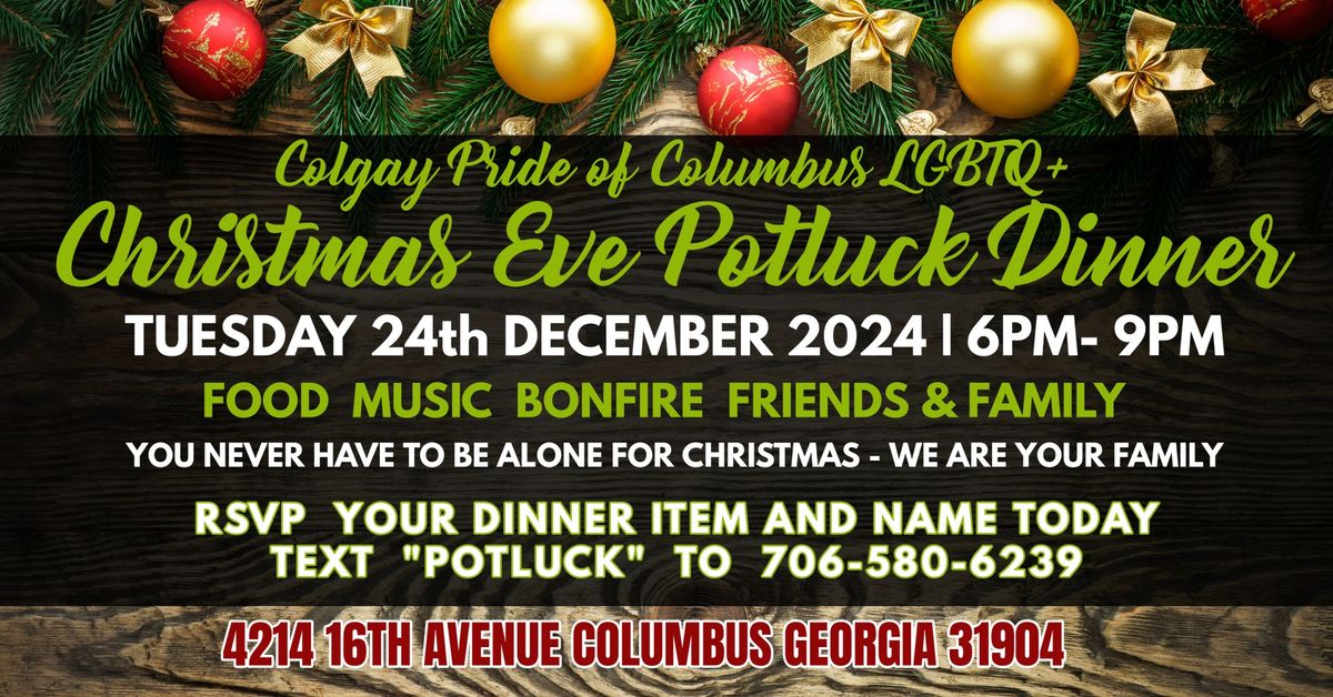 COLGAY PRIDE LGBTQ+ CHRISTMAS HOLIDAY POTLUCK 