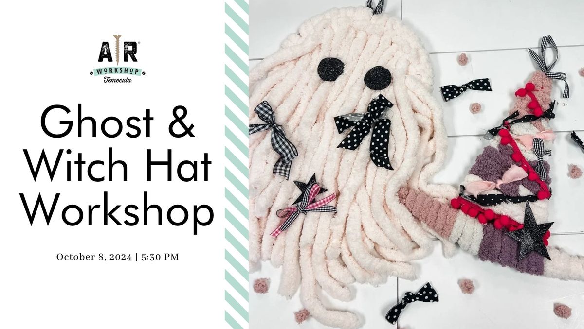 DIY Yarn Ghosts and Witch Hat