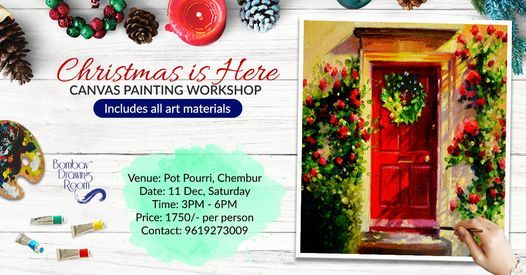 Christmas is Here Canvas Painting Workshop