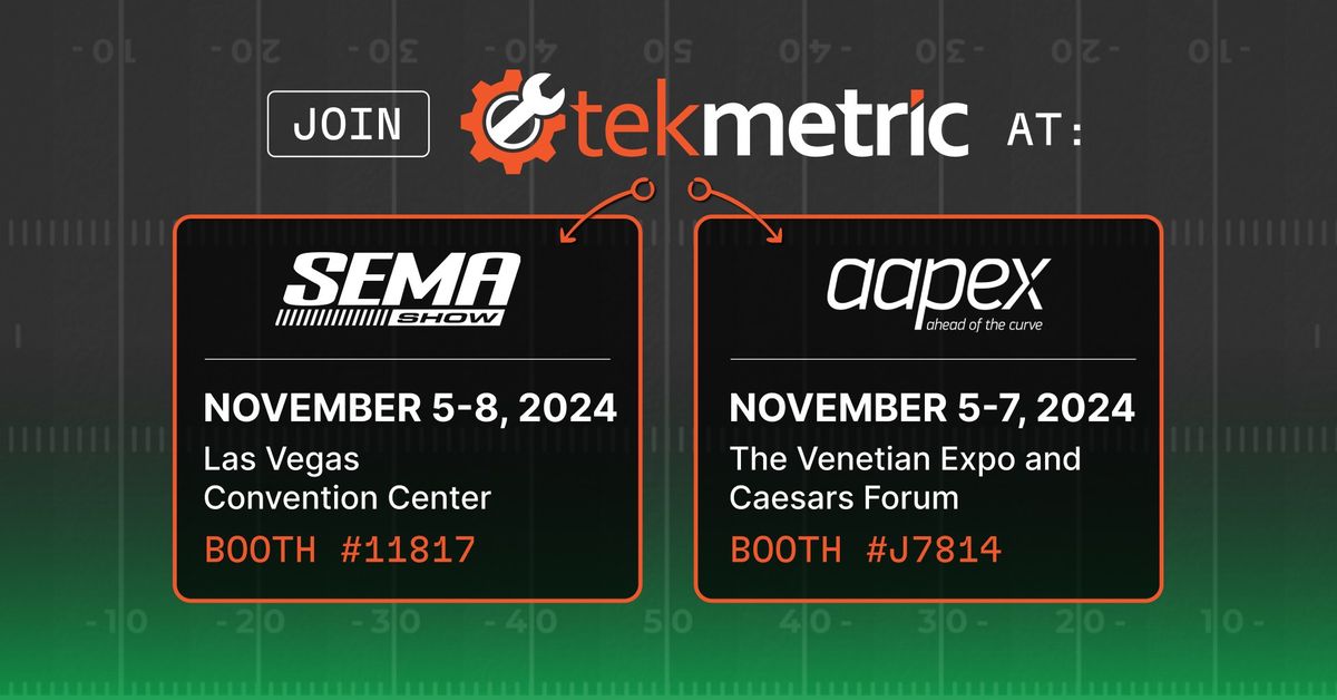 Join Tekmetric at SEMA & AAPEX 2024!