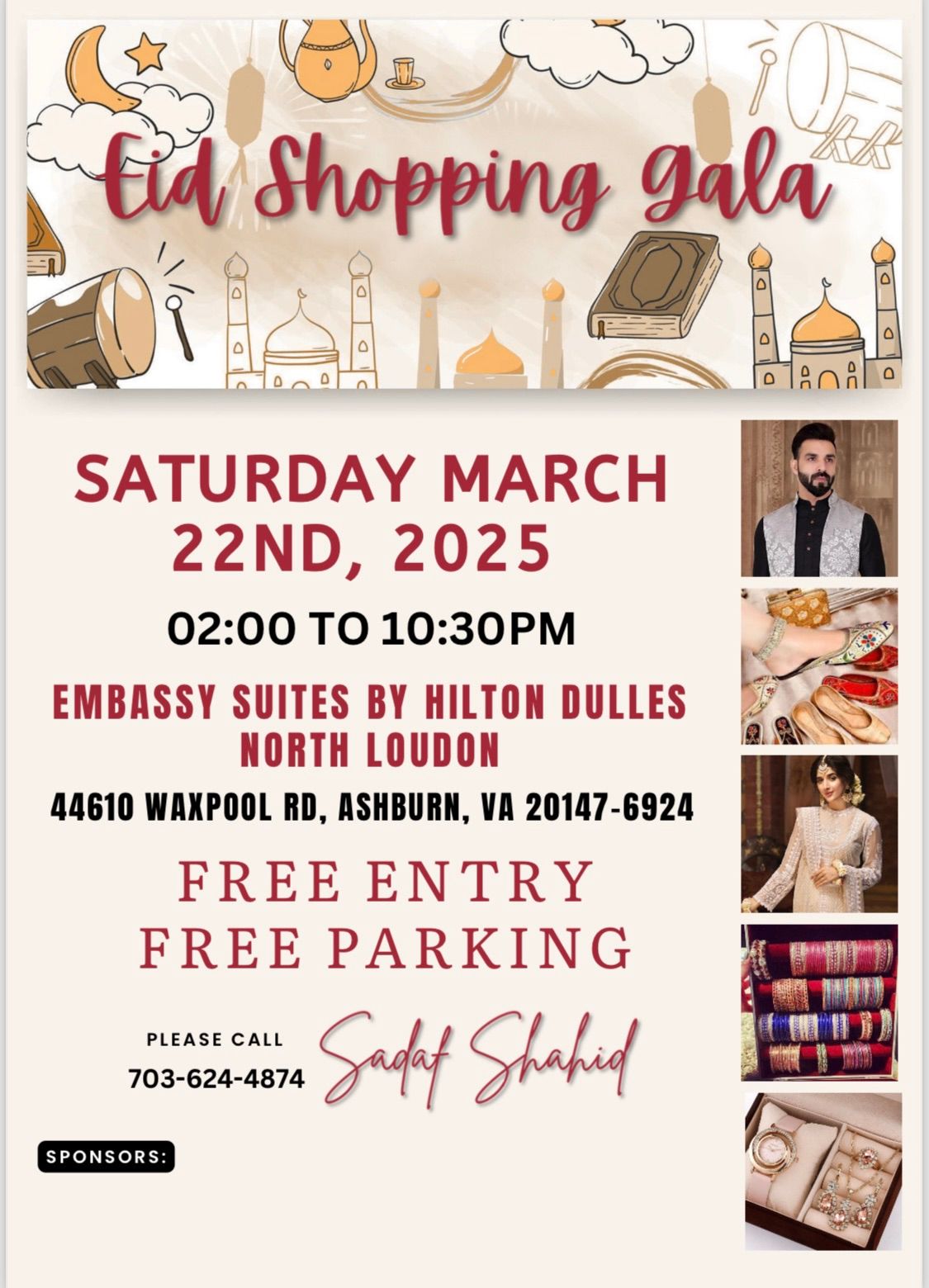 Ashburn Eid Shopping Gala (Saturday March 22nd 2025)