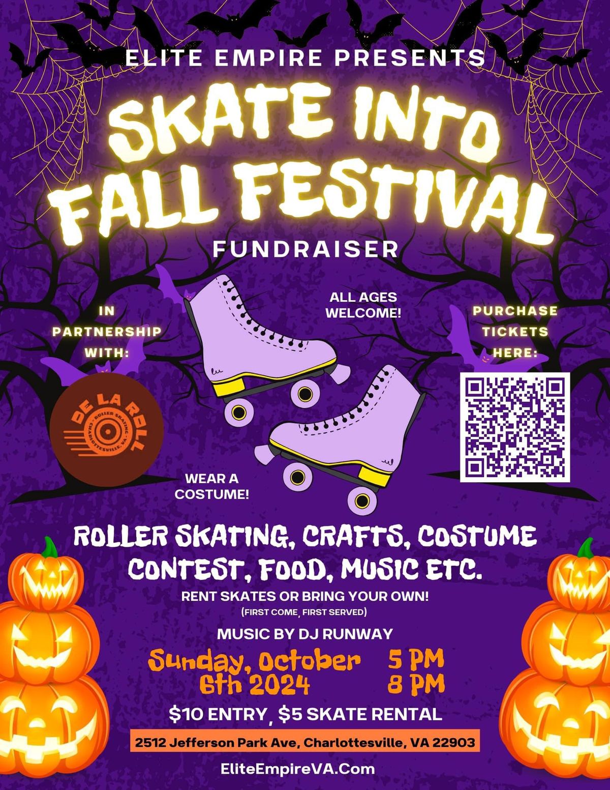 Skate into Fall Festival! A fundraiser for Elite Empire \ud83d\udc9c\u2728