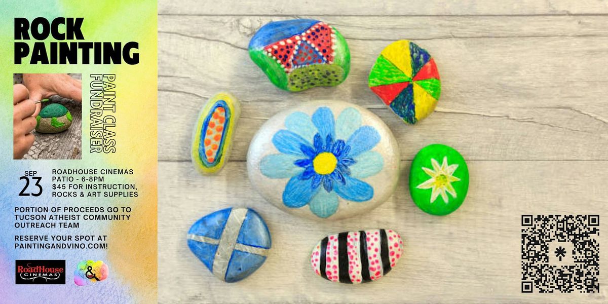 Fun Rock Painting Paint and Sip at Roadhouse Cinemas