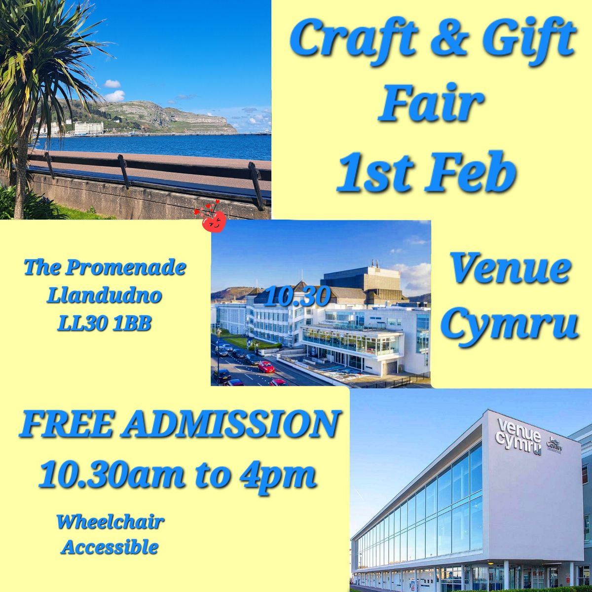 Llandudno Venue Cymru Craft and Gift Fair