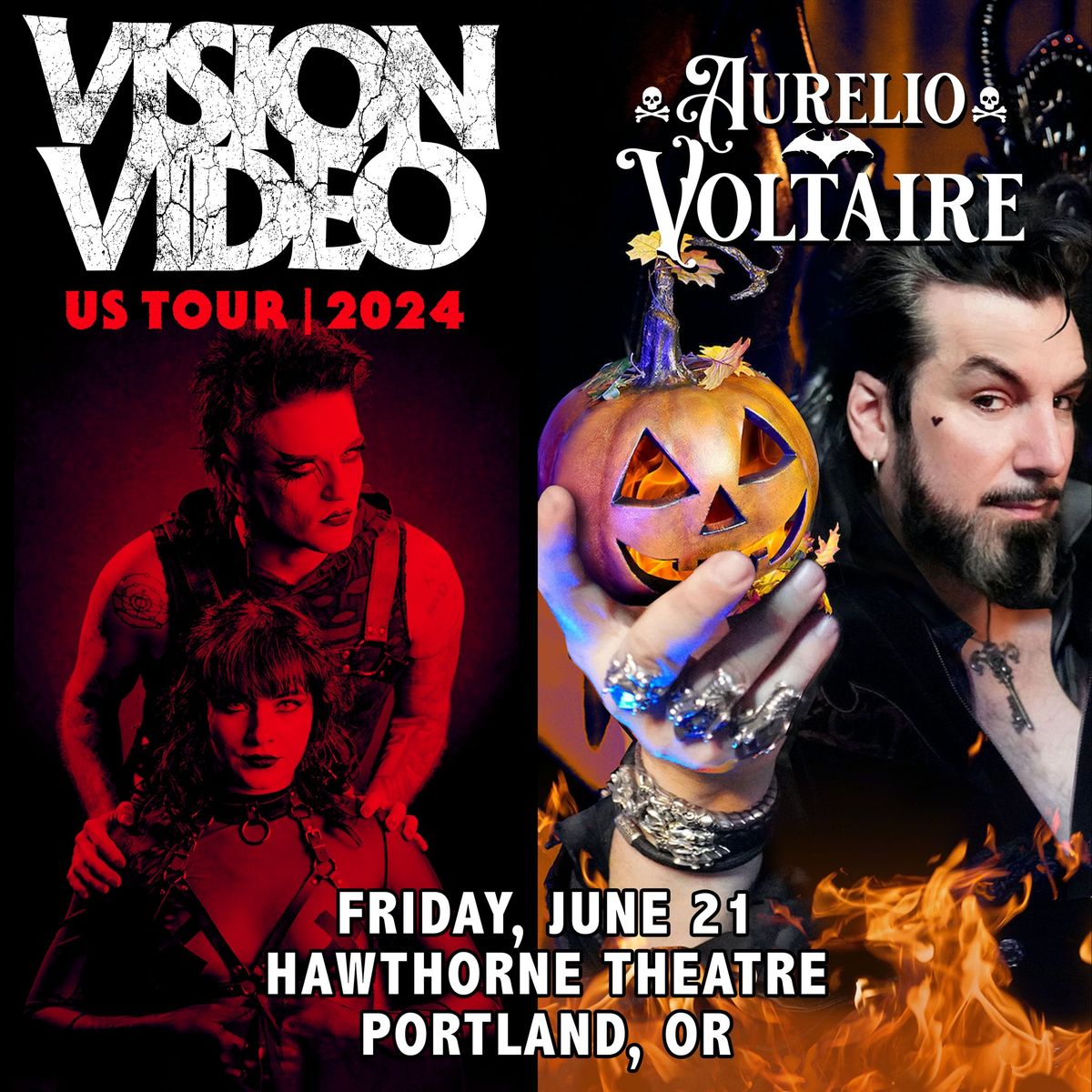 Aurelio Voltaire & Vision Video - Hawthorne Theatre - Portland, OR