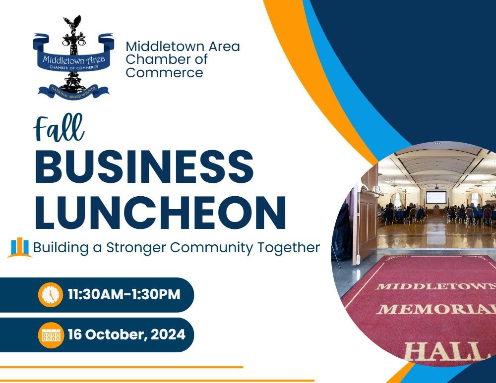 Fall Business Luncheon - Building a Stronger Community