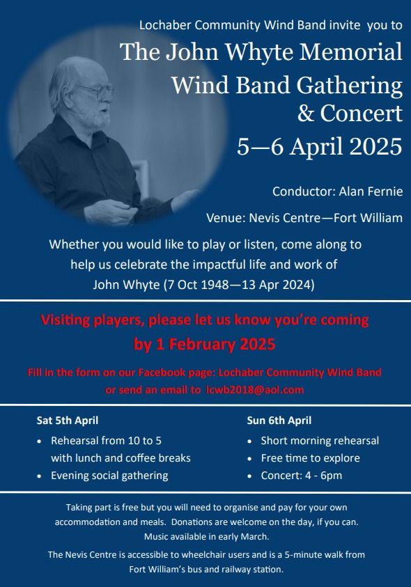 John Whyte Memorial Gathering & Concert