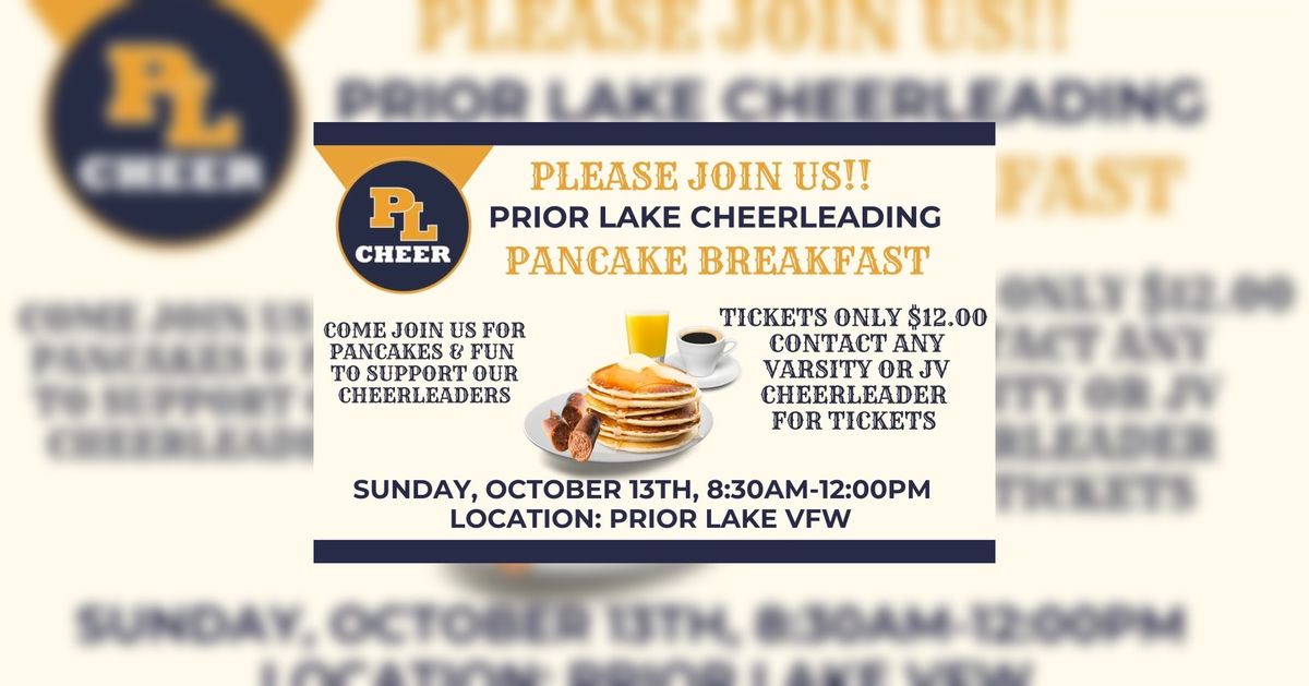 PLHS Cheer Pancake Breakfast