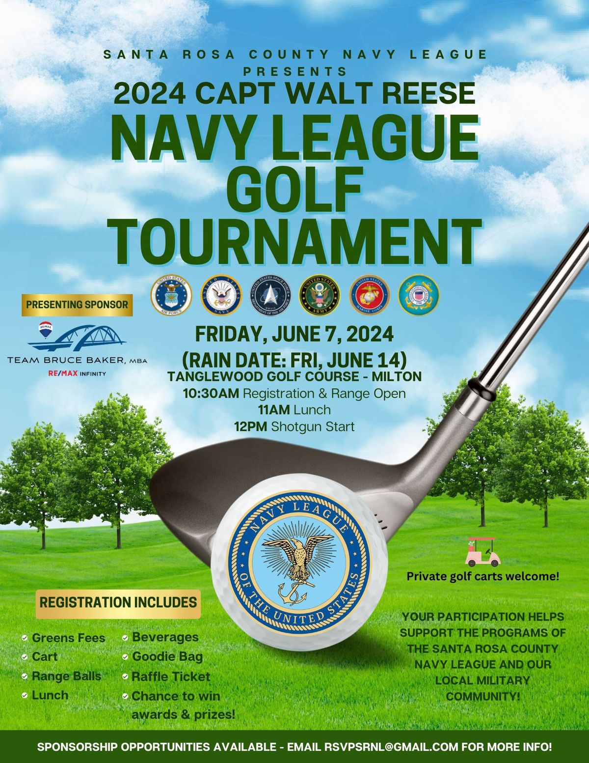 2024 CAPT Walt Reese Navy League Golf Tournament