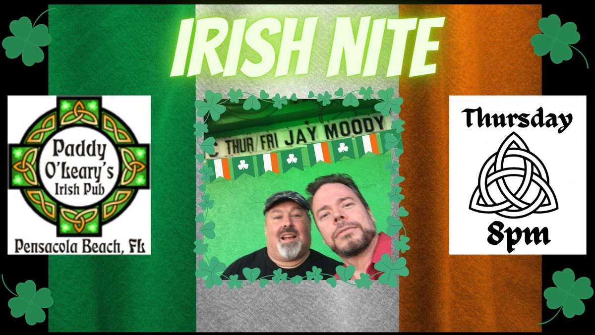 Irish Night with Jay Moody at Paddy O'Leary's Irish Pub