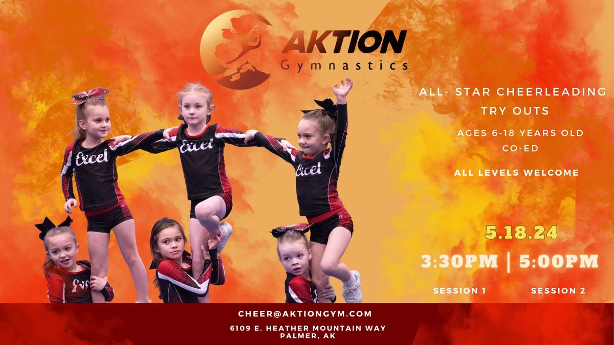 AKtion Cheerleading Try outs 