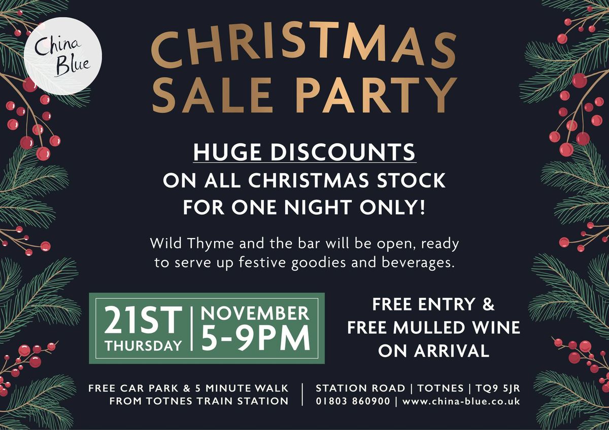 Christmas Sale Party!