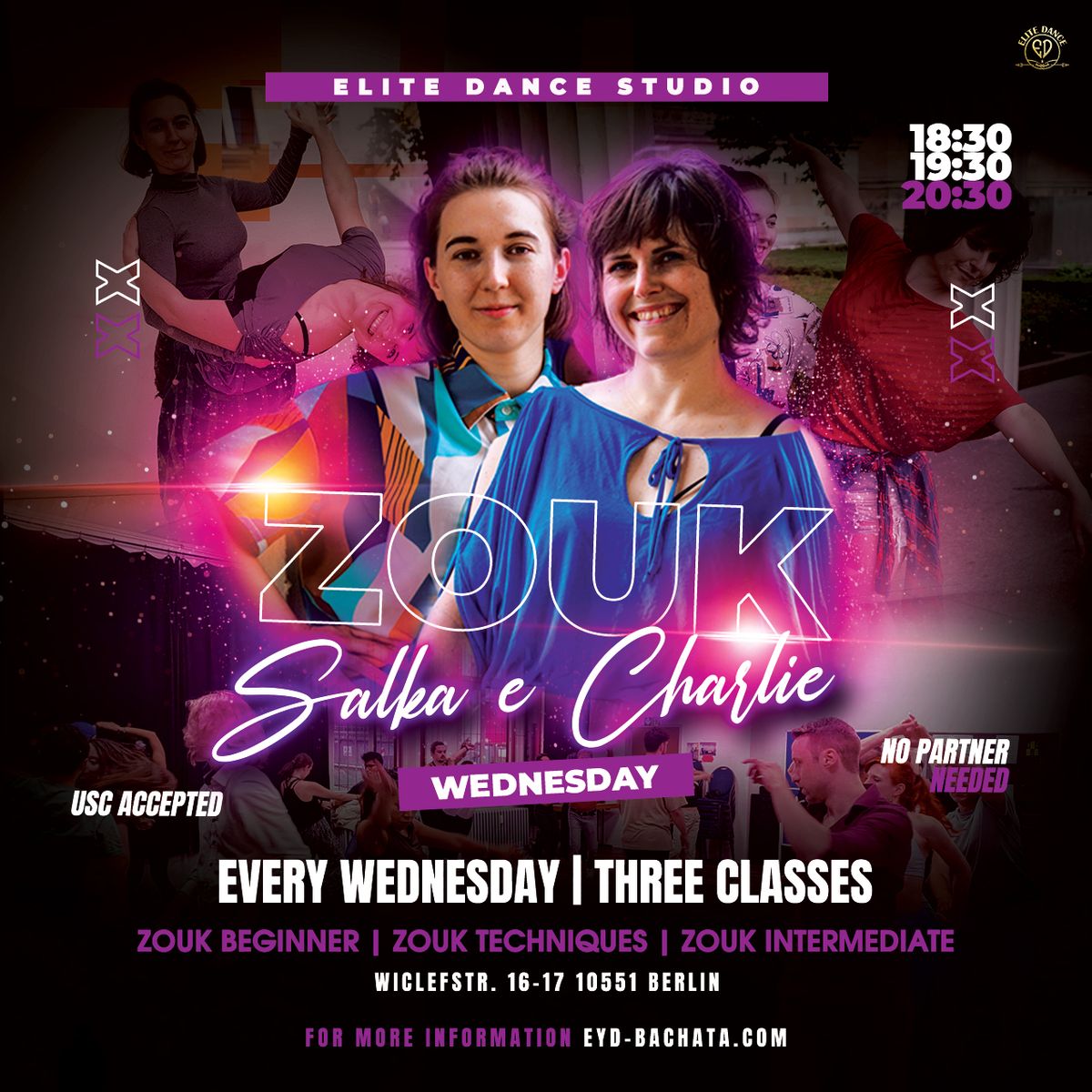 Wednesday Zouk Classes with Salka & Charlie (Berlin)