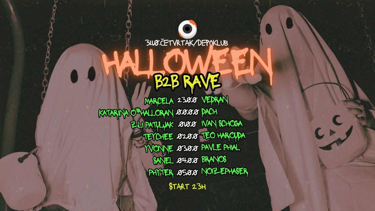 HALLOWEEN B2B RAVE @ DEPOklub - 31.10. \u010cetvrtak