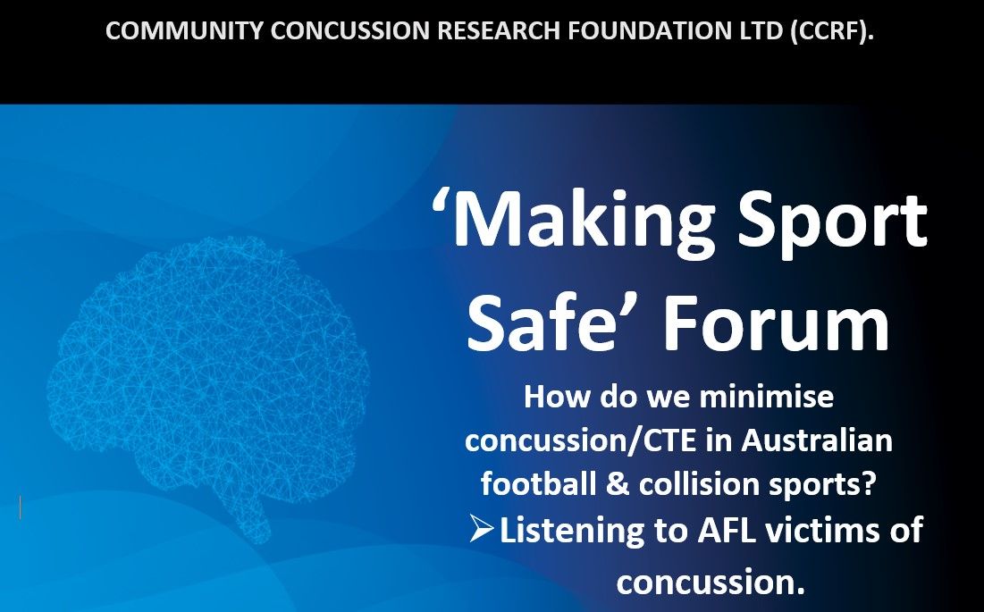 'Making Sport Safe' Forum: Second Annual Concussion Summit Aus