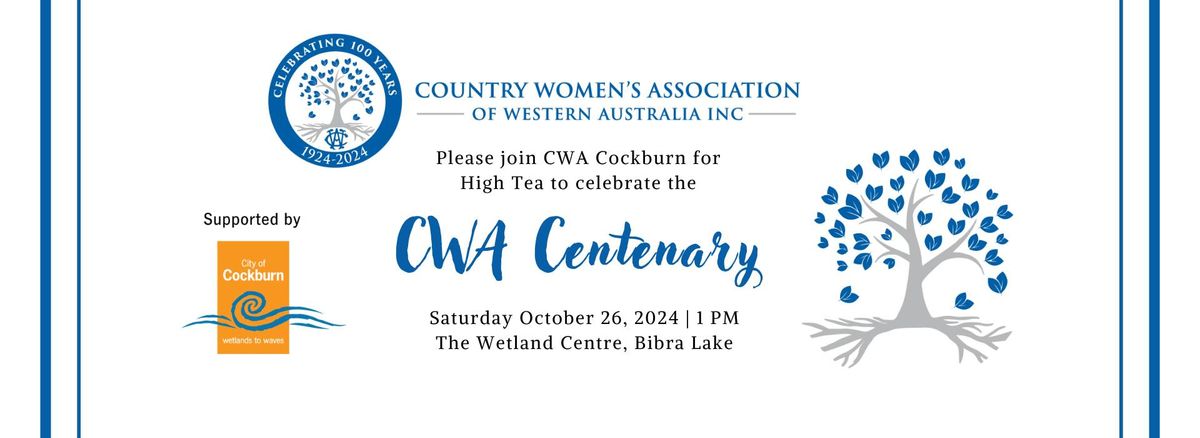 CWA Cockburn Centenary High Tea