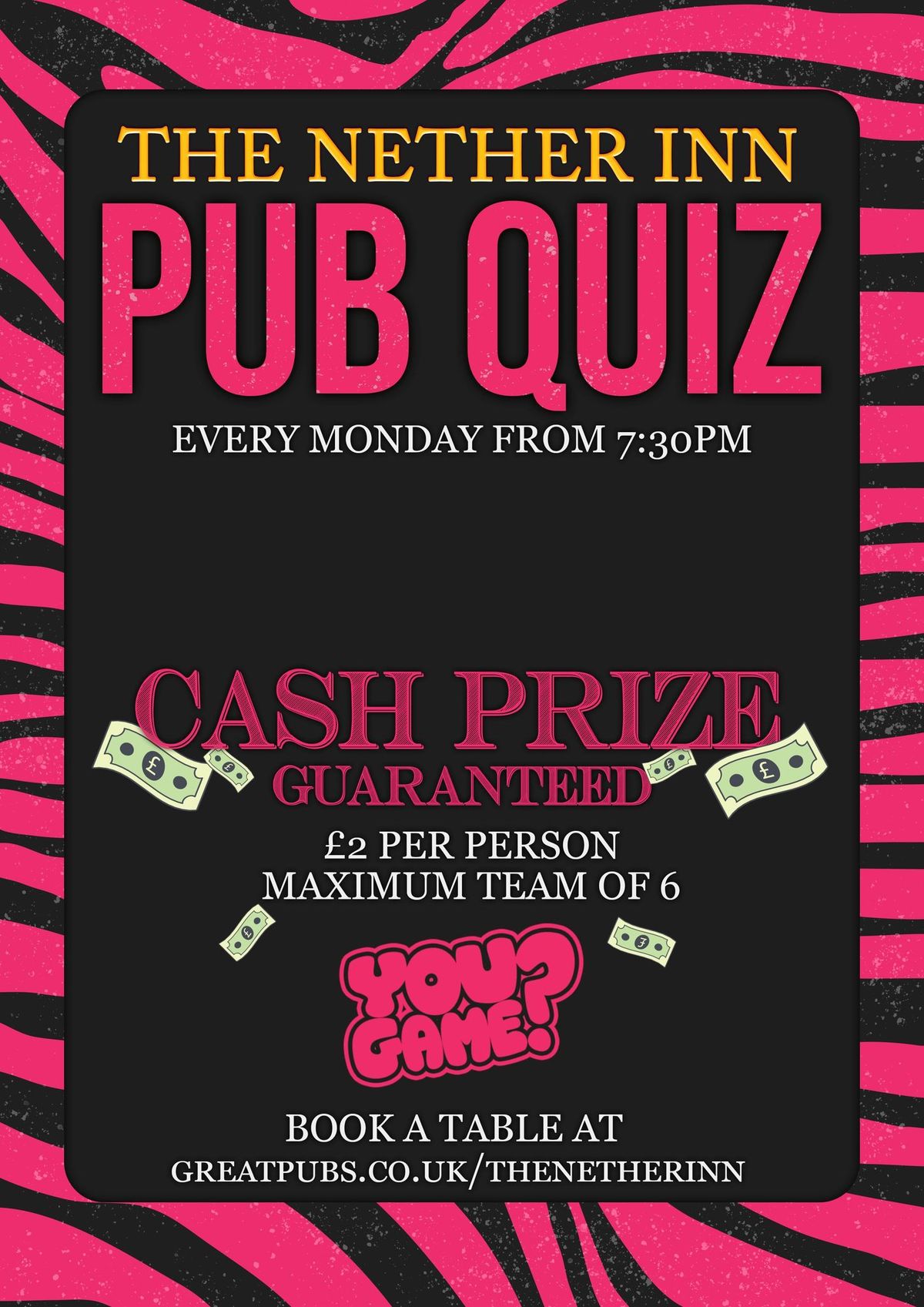 Quiz Night - Hosted by You Game?