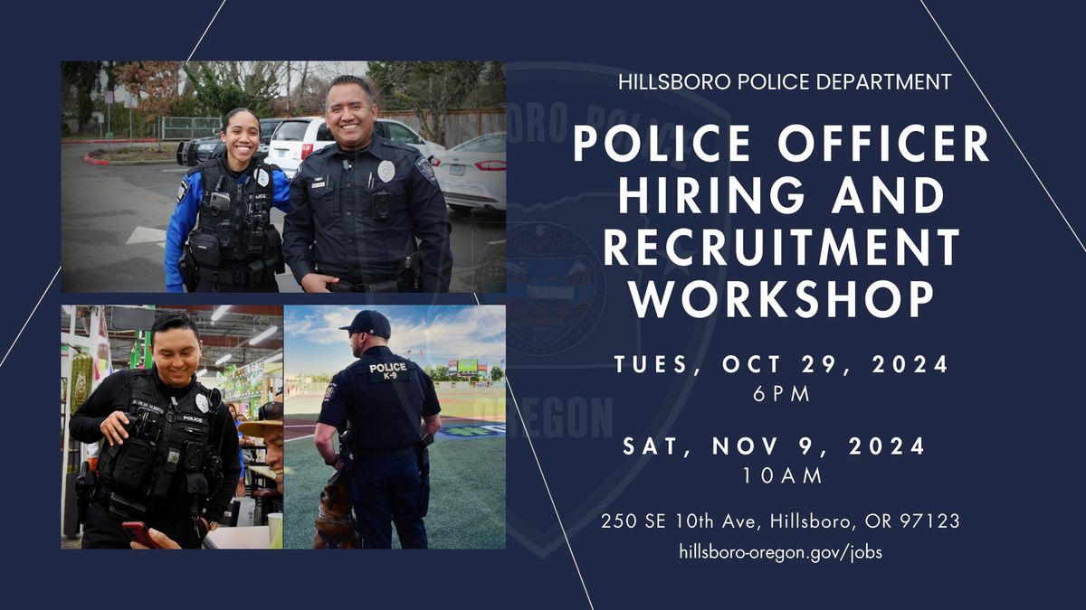 Police Officer Hiring and Recruitment Workshop