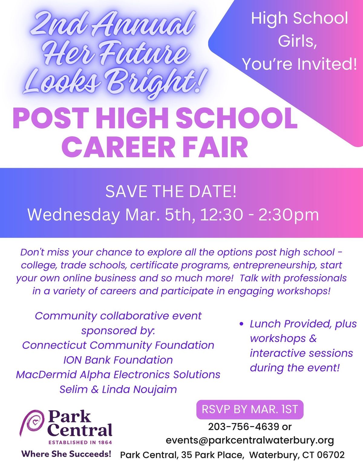 High School Girls Career Fair