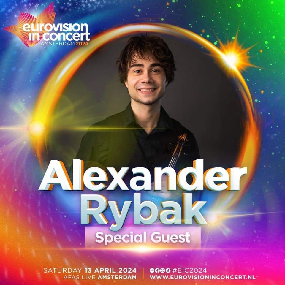 Amsterdam, NL: Alexander Rybak is special guest at Eurovision in Concert 