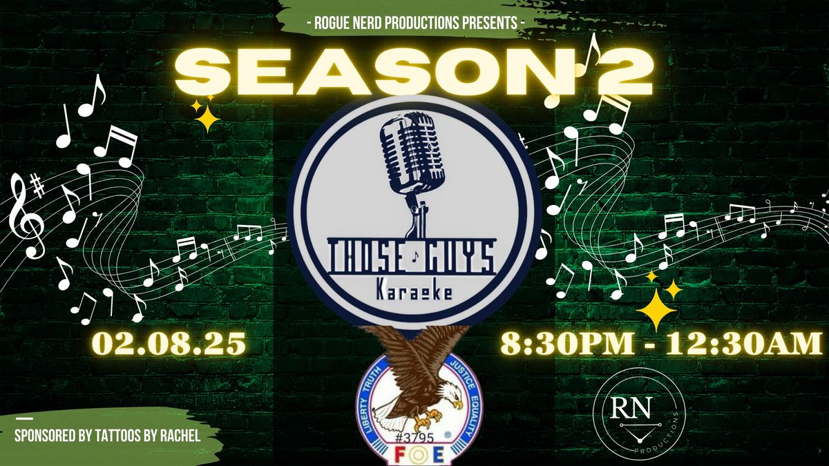 Season 2 Continues at the Eagles Club - Central City!!