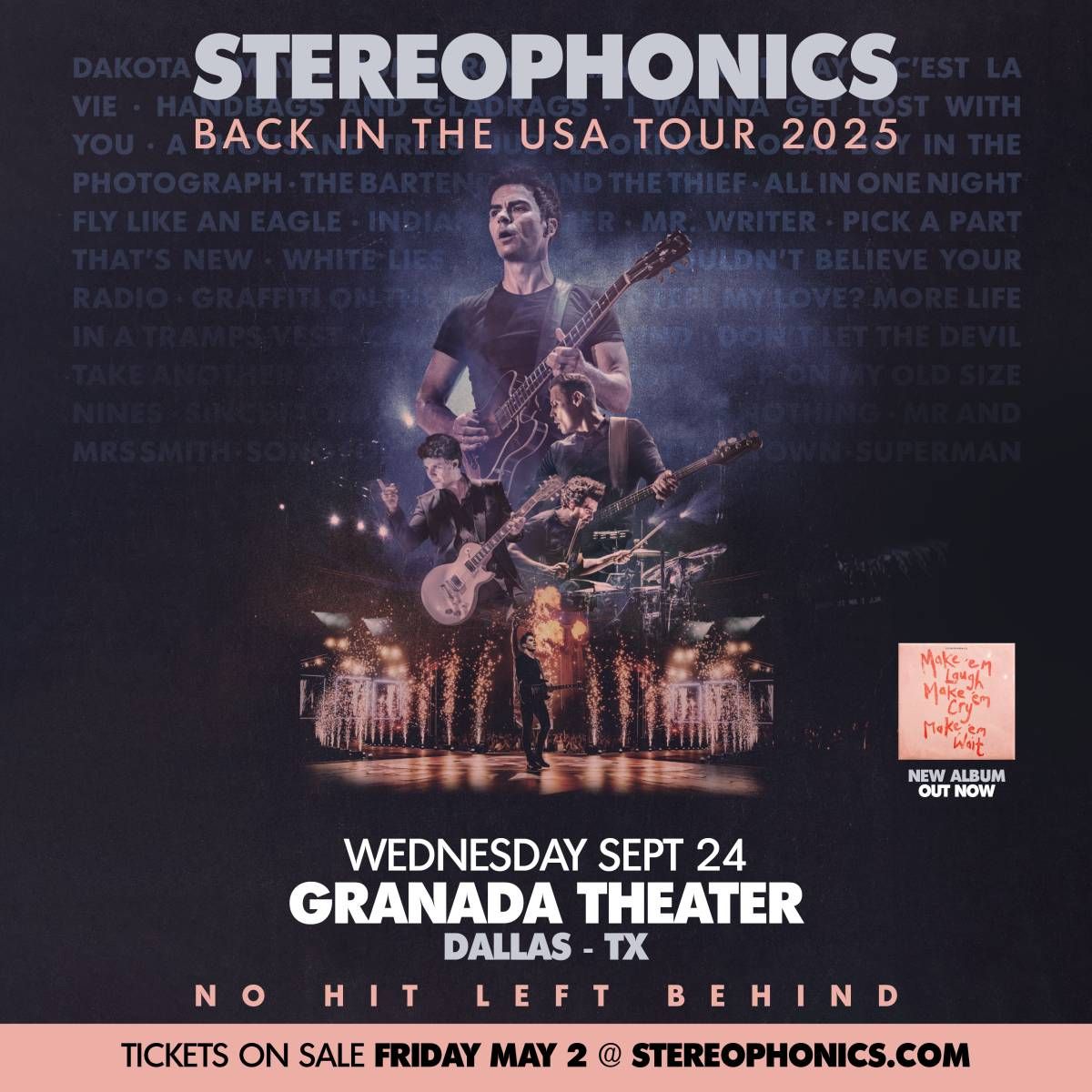 Stereophonics "Forthcoming" in Dallas