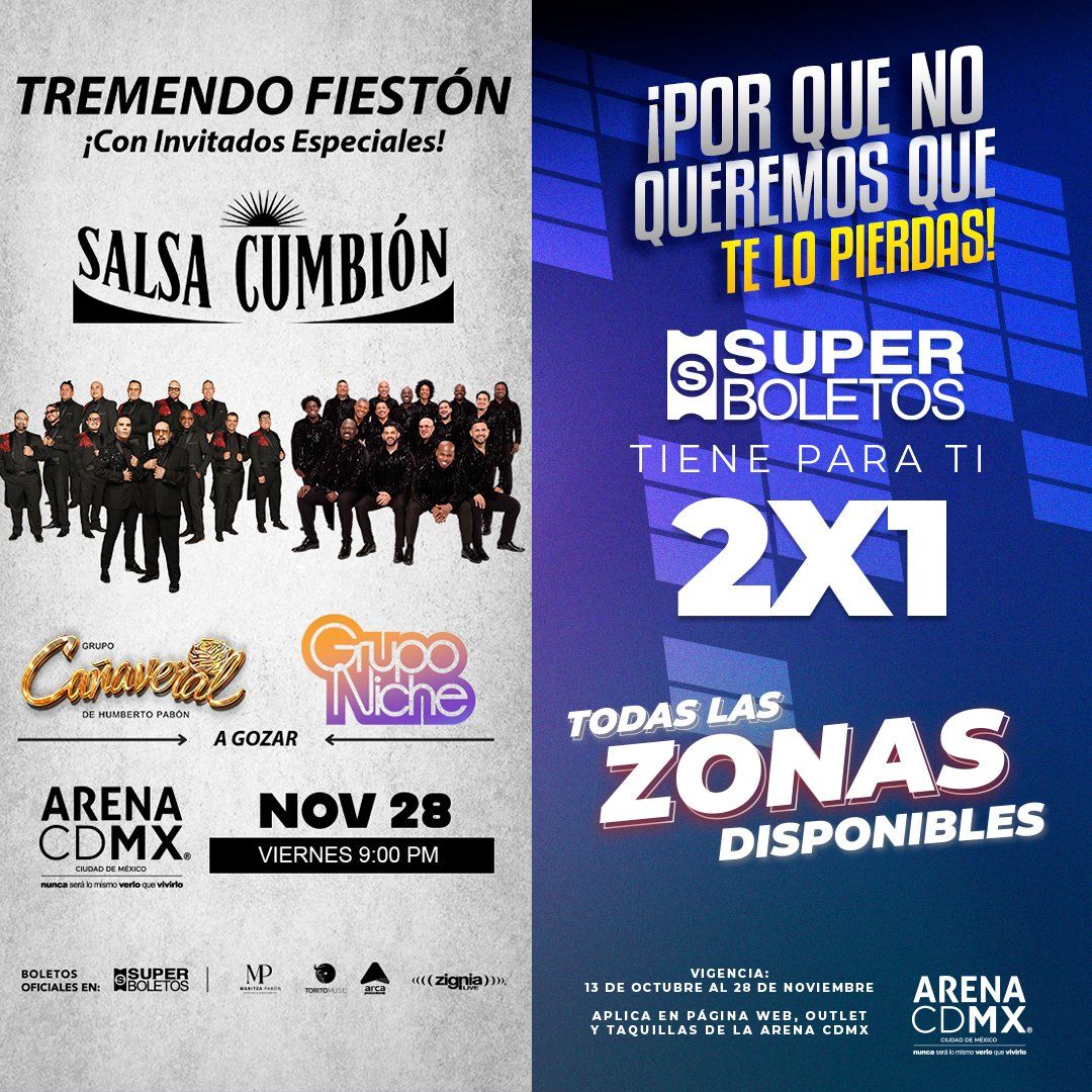 Ca\u00f1averal & Grupo Niche Ciudad de M\u00e9xico Tickets