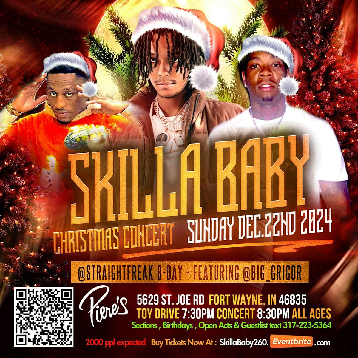 SKILLA BABY CHRISTMAS CONCERT + Toy Drive (Fort Wayne) All Ages