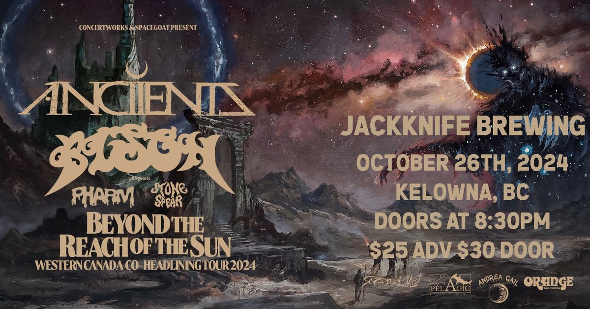 *SOLD OUT* Anciients & Bison w\/ Pharm, Stone Spear at Jackknife Brewing in Kelowna