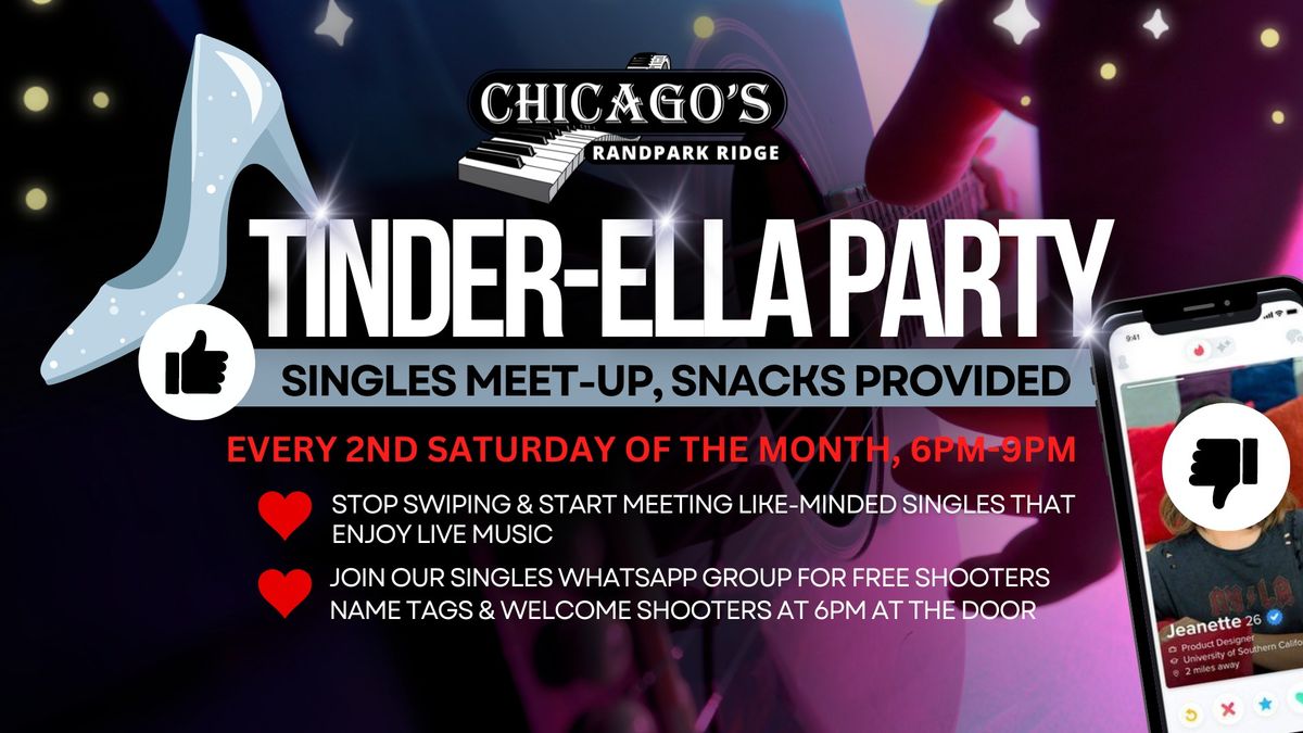 Tinder-Ella Singles Party - 2nd Saturday of the month