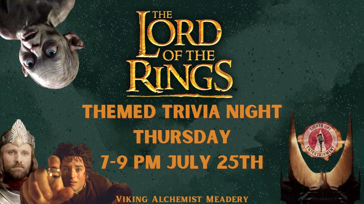 Themed Trivia- Lord of the Rings